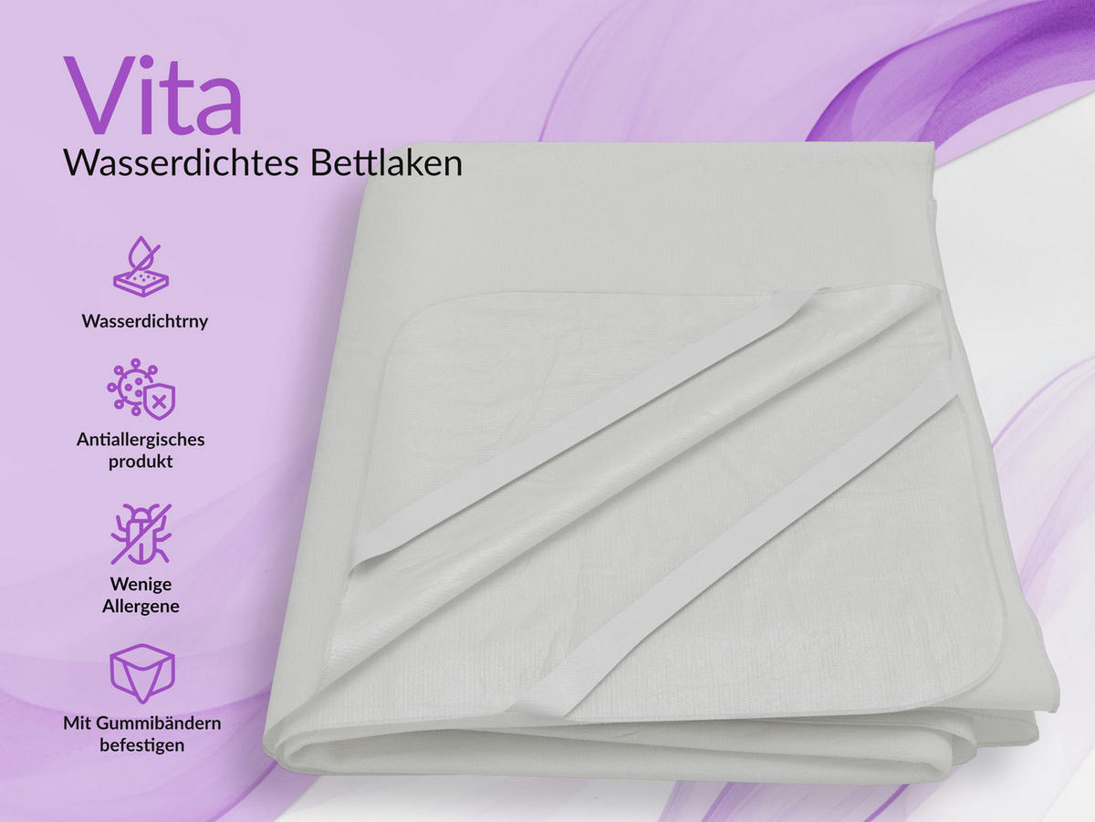 MATRATZENSCHONER VITA 180/200 - Weiß, Textil (180/200cm) - MKS