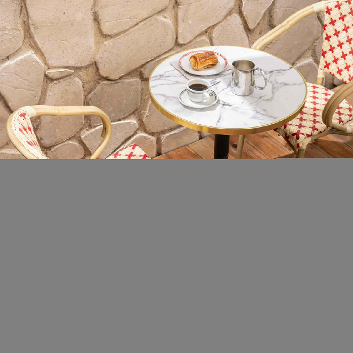 GARTENSTUHL, Rot - Rot, Holz (60/82/57cm) - Oviala
