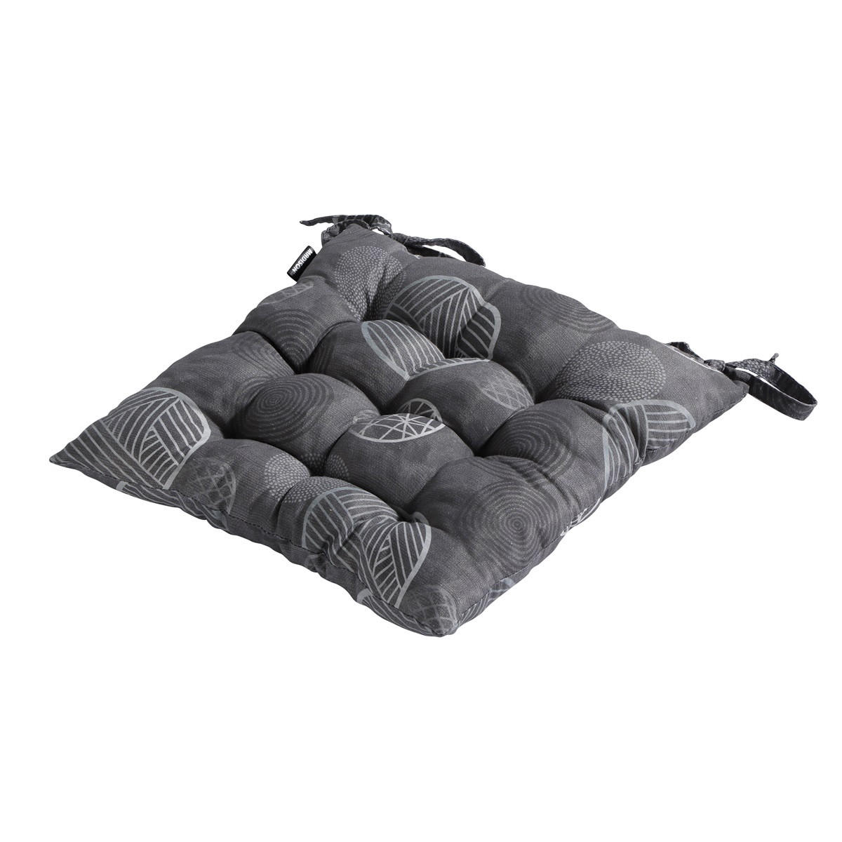 SITZKISSEN Kreis 46/46 cm 4er-Set - Grau, Textil (46/8/46cm) - Madison