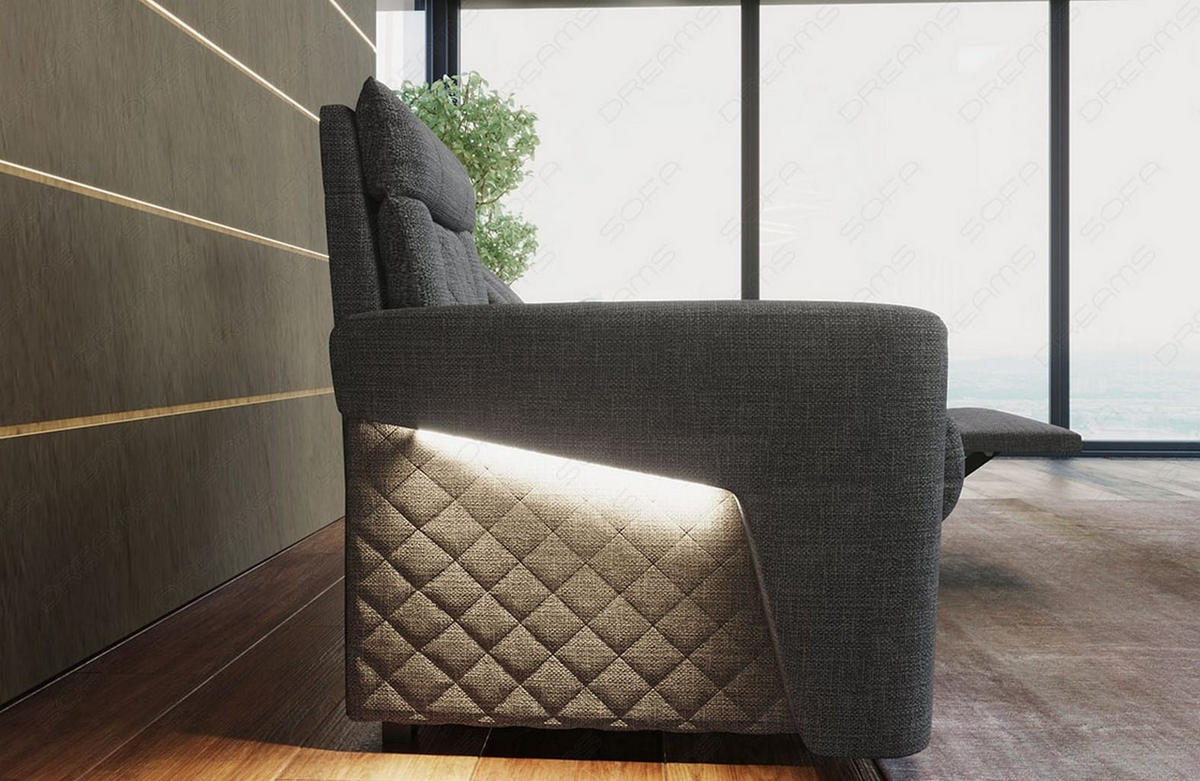KINOSESSEL Kinosessel Relax Grau - Grau, Kunststoff (190/94/92cm)