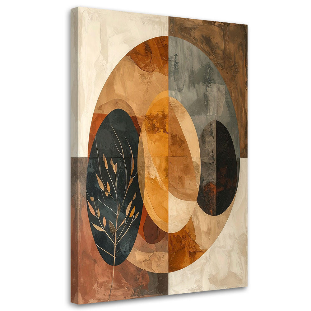 LEINWANDBILD Abstraktion 60x90cm - Beige, Textil (60/90cm) - Feeby