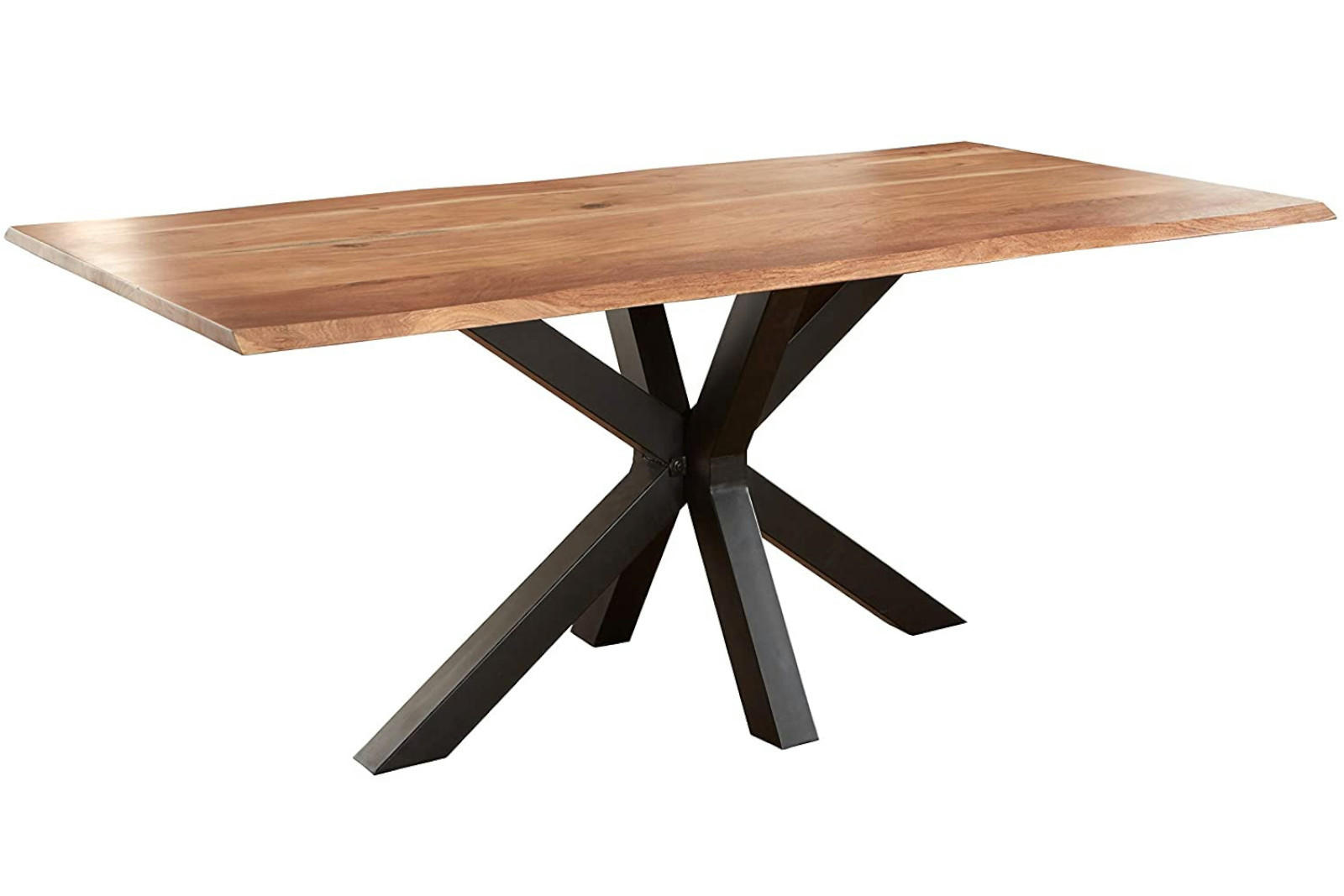ESSTISCH SPYRO - Beige/Schwarz, Holz/Metall (100/260/76cm) - SAM