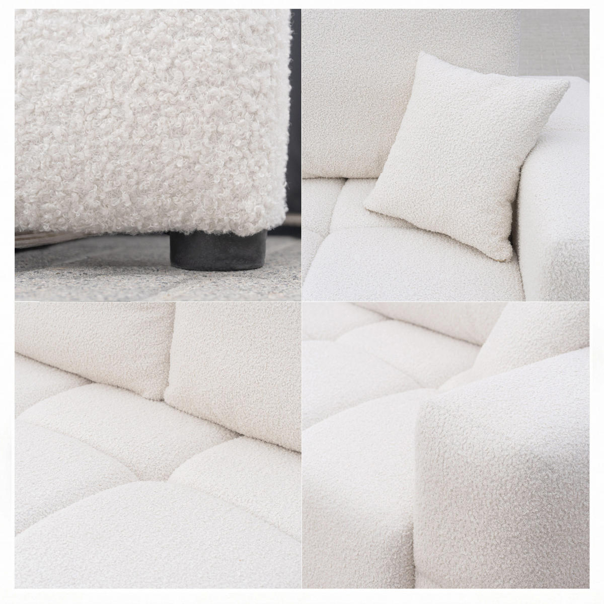 SCHLAFSOFA BUENO mit Bettkasten Creme - Creme, Holzwerkstoff/Kunststoff (245/85/93cm) - Idohome