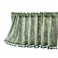 KURZE GARDINEN, Grün,1 Stück, 100/60 cm - Grün, Textil (100/60cm)