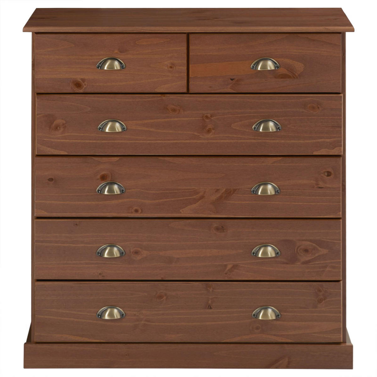 KOMMODE PARIS - Kastanienfarben, Holz (91/95/39cm) - IDIMEX