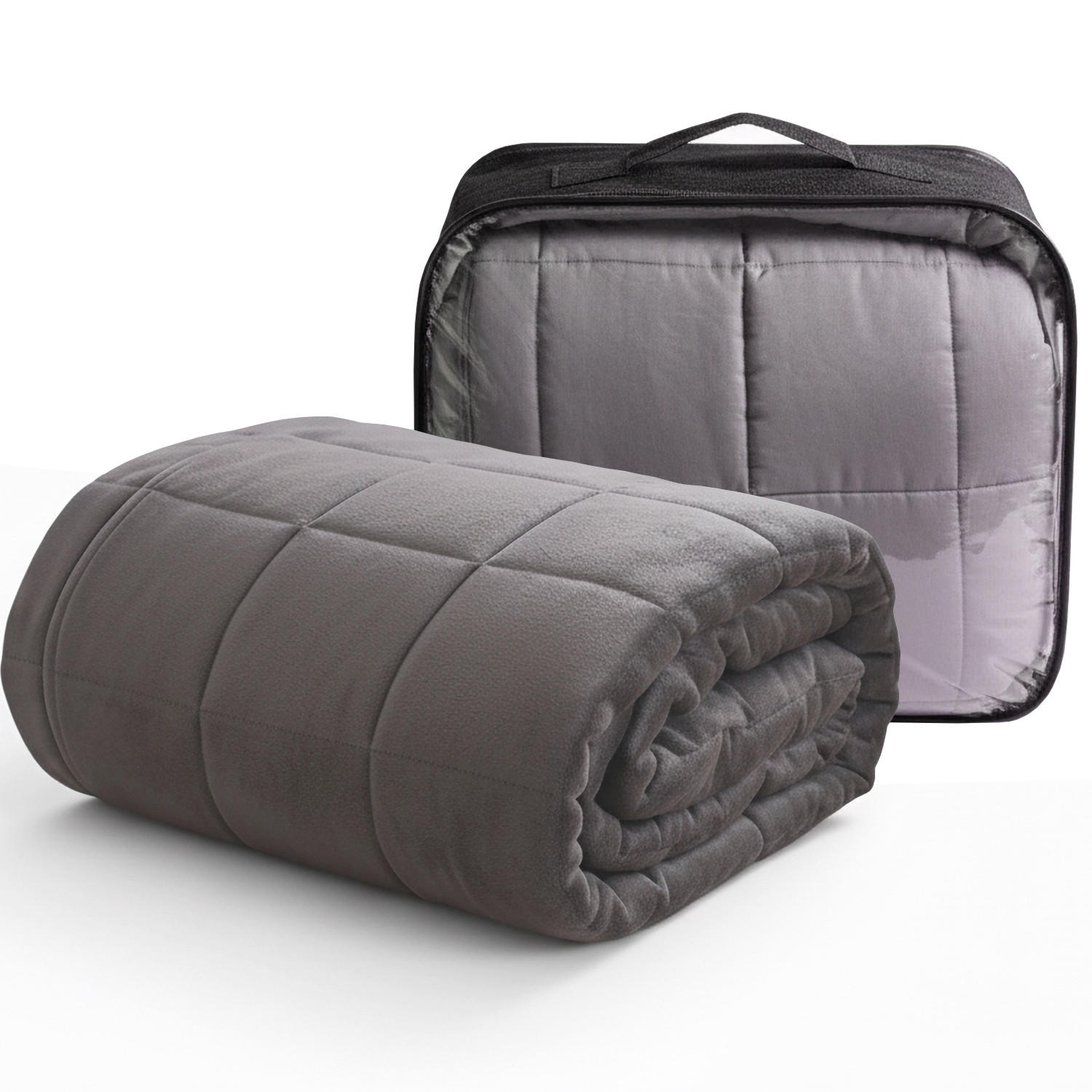 GEWICHTSDECKE NYVIGravity Grau 135x200 cm 7 kg - Grau, Textil (135/200cm) - NYVI