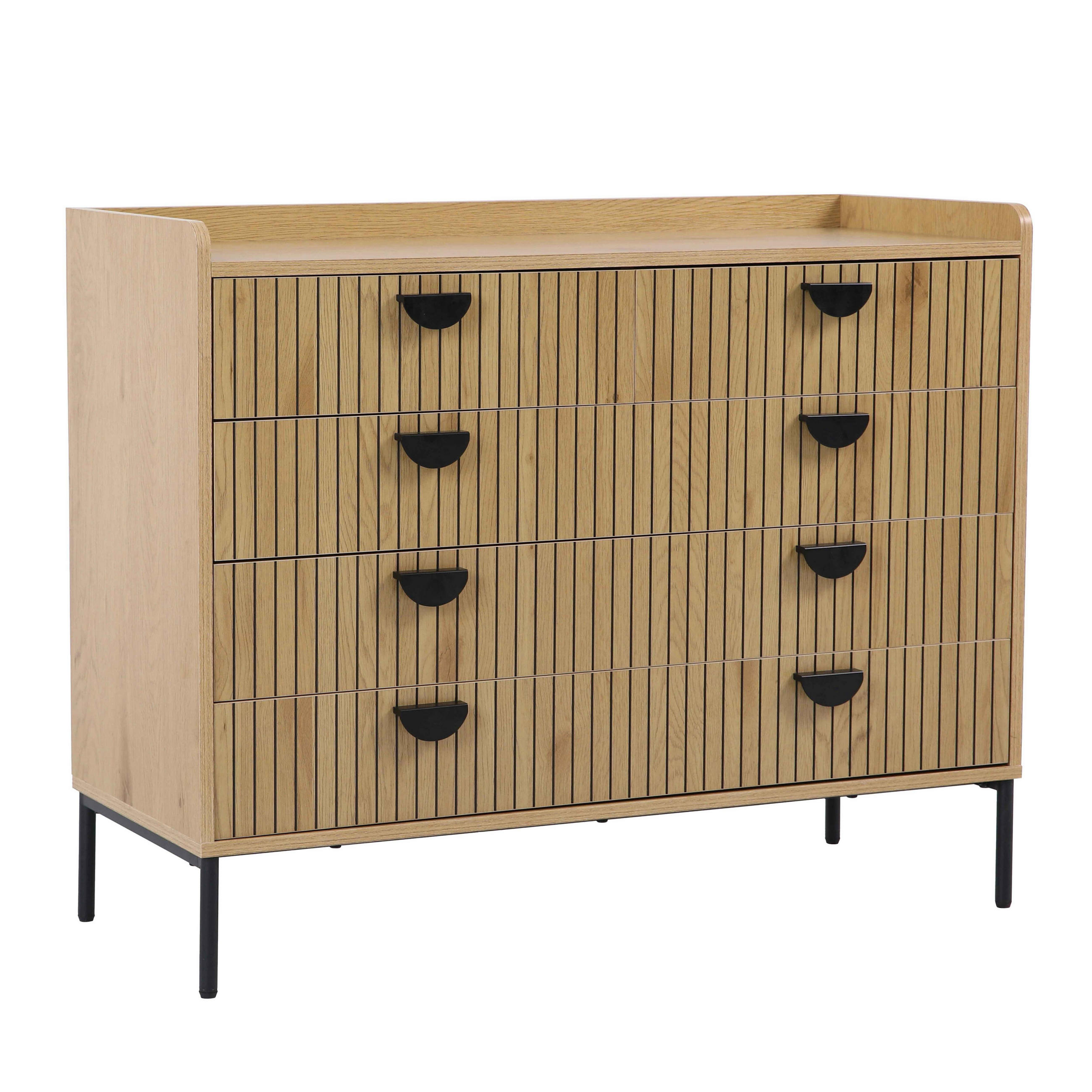 Oviala Kommode, Beige 400x80x40 cm