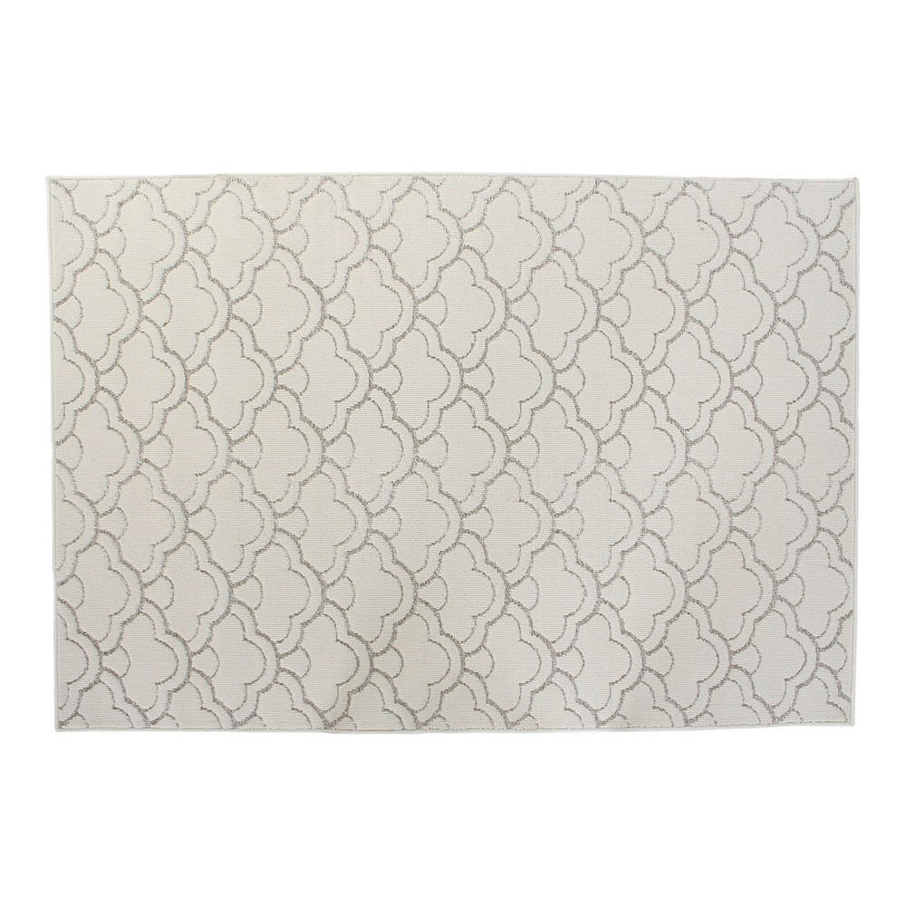 TEPPICH Polyester Orientalisch (120 x 180 x 1 cm) - Weiß, Kunststoff (120/180cm) - DKD Home Decor