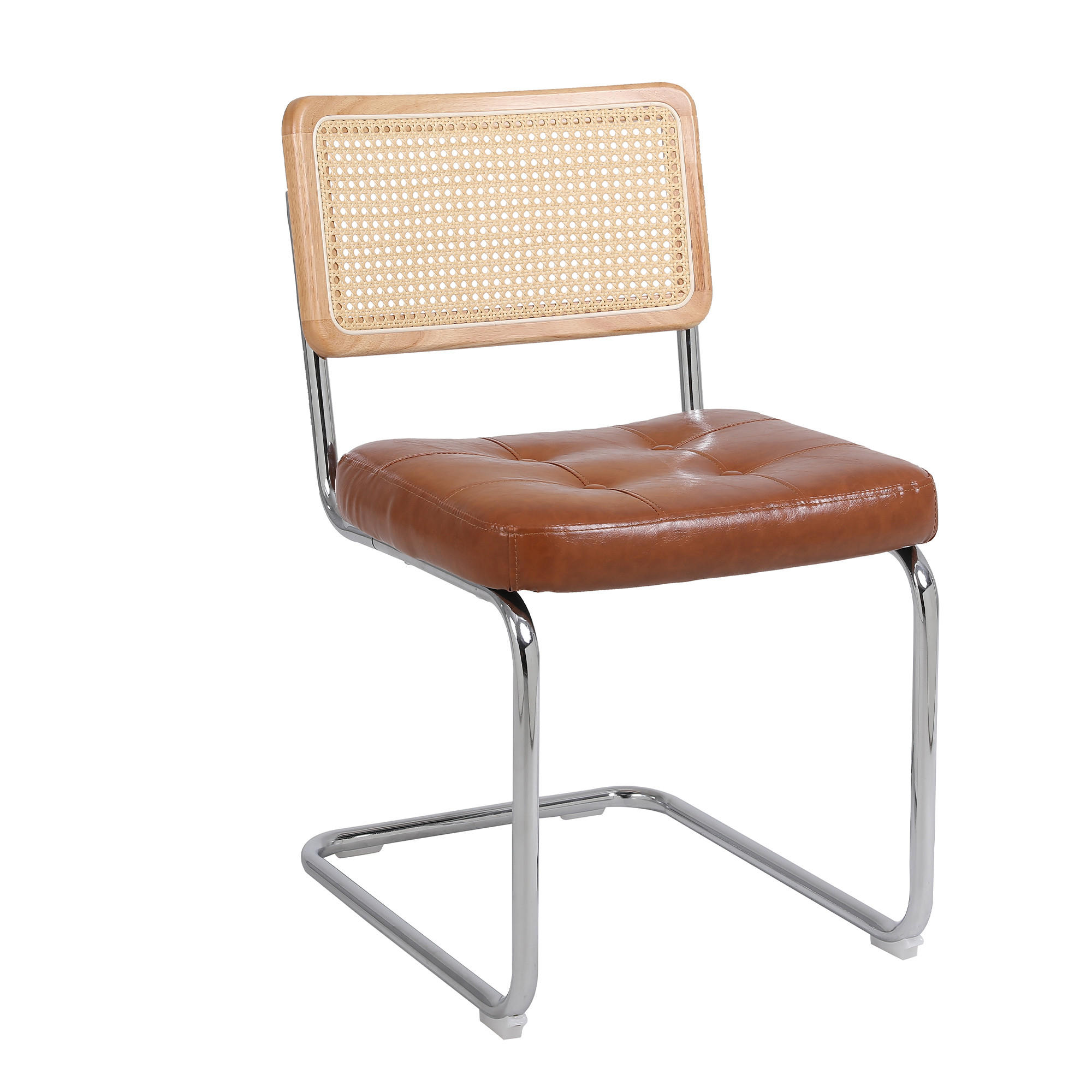 ESSZIMMERSTUHL 2er-Set mit Rattanlehne, Braun - Braun, Kunststoff (50/85/61cm)