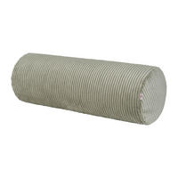XL-NACKENROLLENHÜLLE HYggelig No.2 Block Cord-Samt taupe-grau 70/25 cm - Greige, Textil (25/70cm) - beties Heimtextil