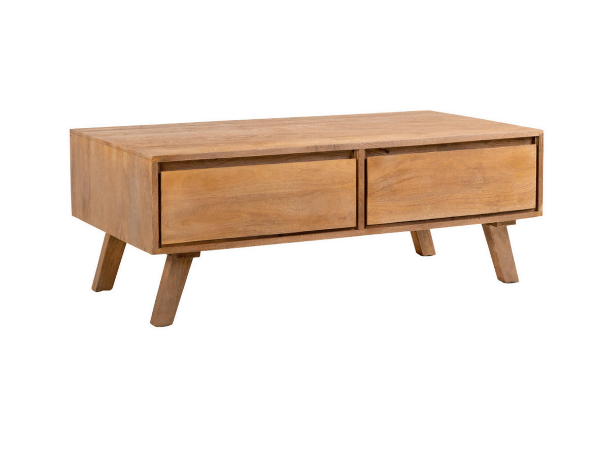 COUCHTISCH Bibi Mangoholz 120 cm / 60 cm Natur - Naturfarben, Holz (60/120/45cm)