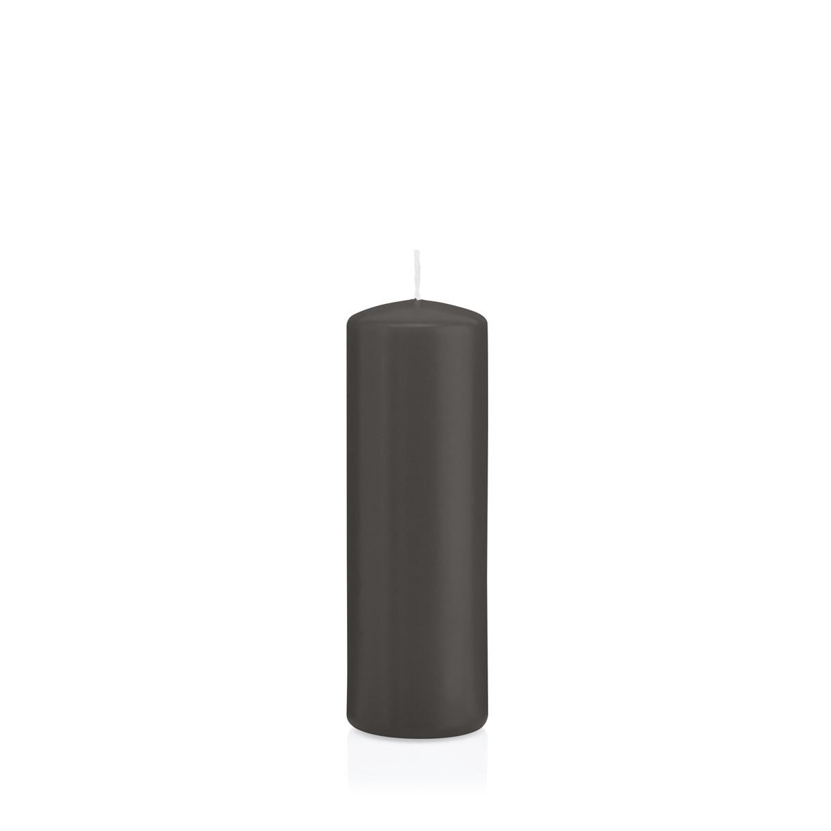 STUMPENKERZEN Grau Ø 48 x 150 mm, 24 Stück - Grau, Paraffin (5/15cm) - Wiedemann Kerzen