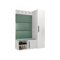 GARDEROBEN-SET Medi II - Schwarz/Weiß, Holzwerkstoff/Kunststoff (40/191/50cm) - MIRJAN24