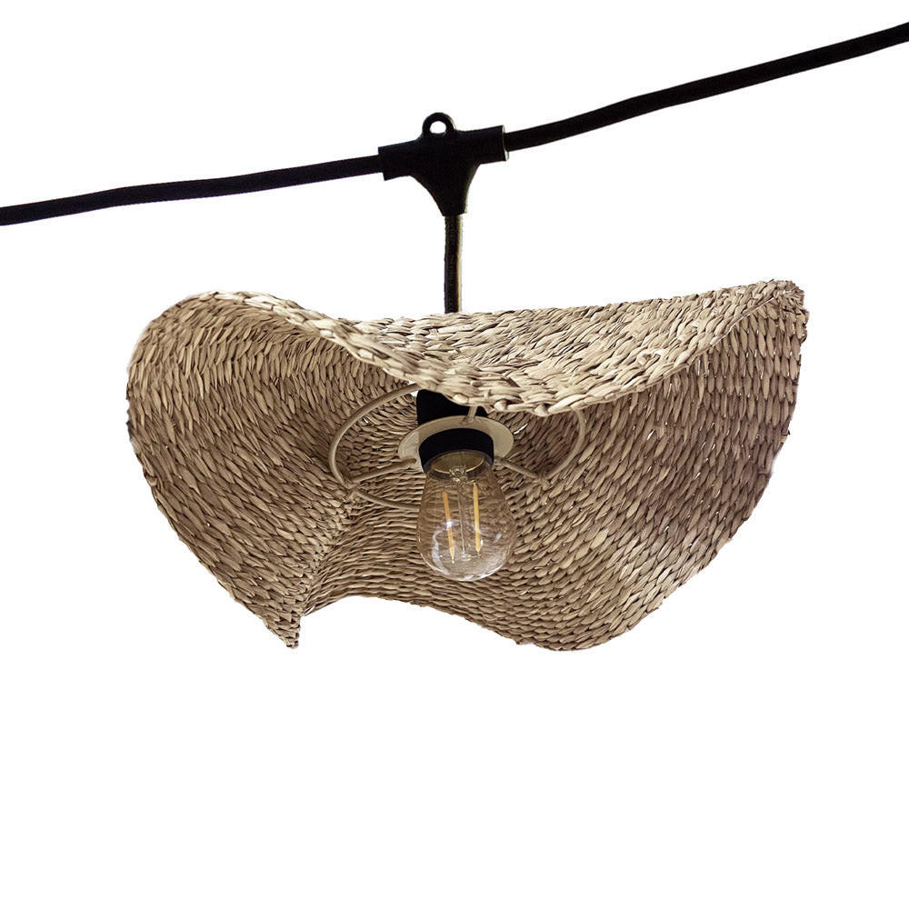 LICHTERKETTE MOLLY beige - Beige, Naturmaterialien (600cm) - Lumisky
