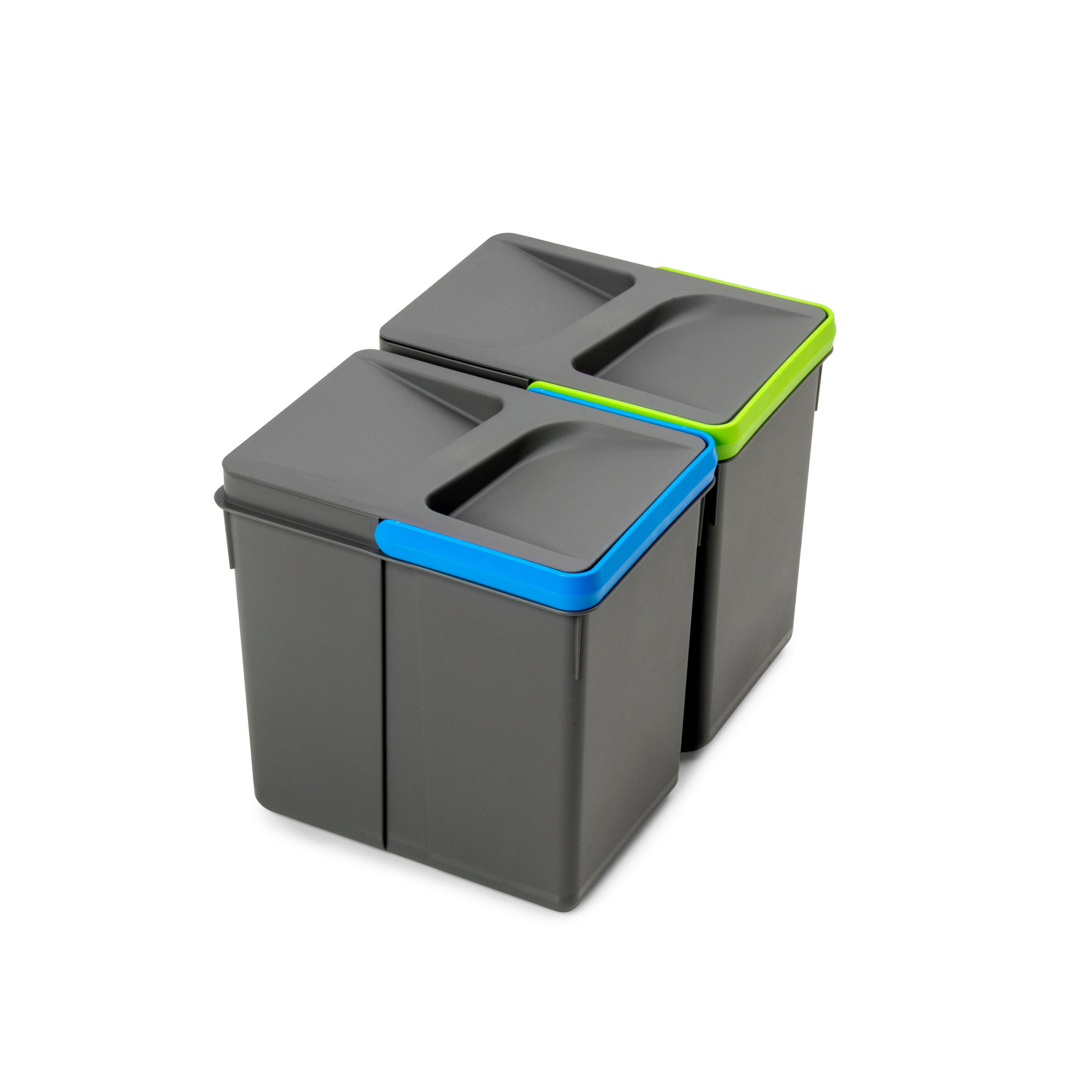 Emuca Recyclingbehälter Anthrazit 15.5x21.6x21.6 cm