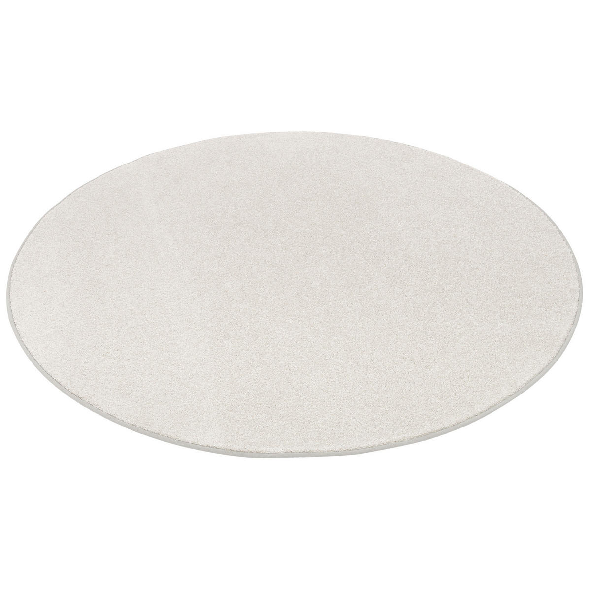 HOCHFLOR VELOURS TEPPICH LUNA RUND - Hellgrau, Textil (133/133cm) - Snapstyle