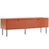 TV-MÖBEL 150 cm, Orange - Orange, Holz (40/50/150cm) - Oviala