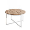 COUCHTISCH CIRI-X Eichenholz Wotan - Eiche Wotan/Weiß, Holzwerkstoff (70/70/45.6cm) - Lookway
