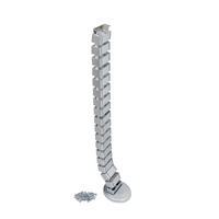 KABELEINFÜHRUNGSSÄULE Pipe 4, Kunststoff, Silvergrau - Silberfarben, Kunststoff (47/12/9cm) - EMUCA