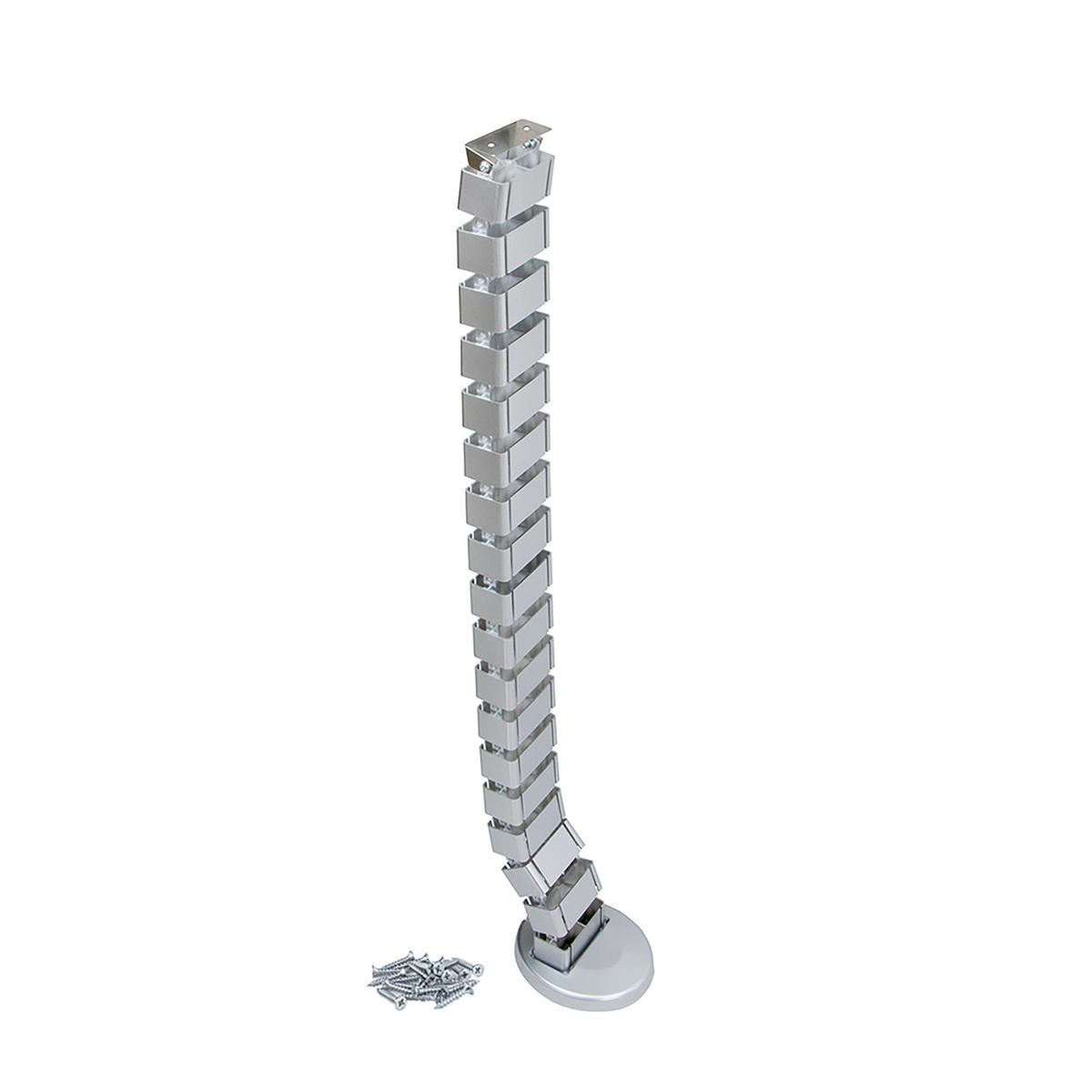 KABELEINFÜHRUNGSSÄULE Pipe 4, Kunststoff, Silvergrau - Silberfarben, Kunststoff (47/12/9cm) - EMUCA