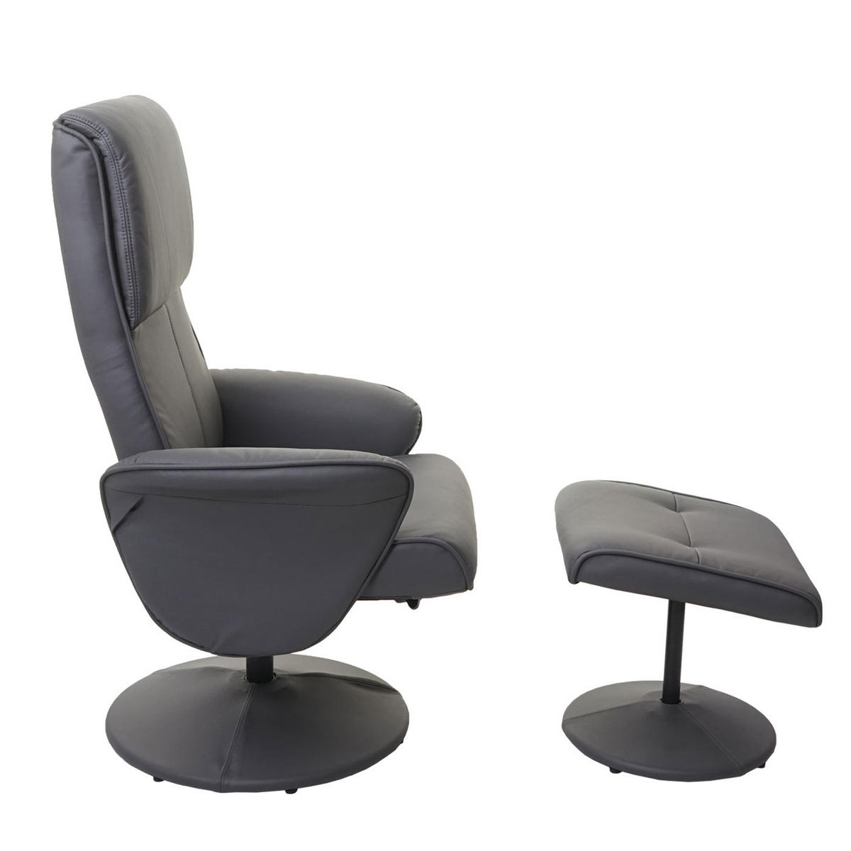 RELAXSESSEL Grau - Grau, Textil (75/114/125cm) - MCW