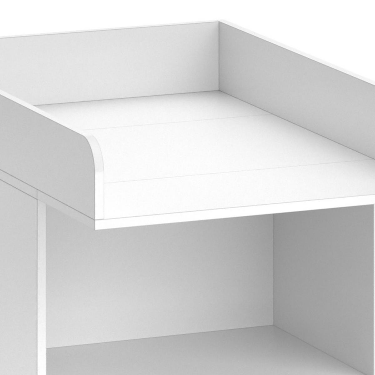 WICKELKOMMODE Leo Weiß 60 x 103 cm - Weiß, Holzwerkstoff (60/103/88cm) - Vicco