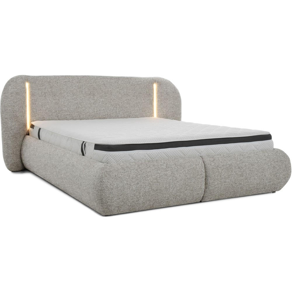 Beautysofa Polsterbett Cappuccino 180x200 cm