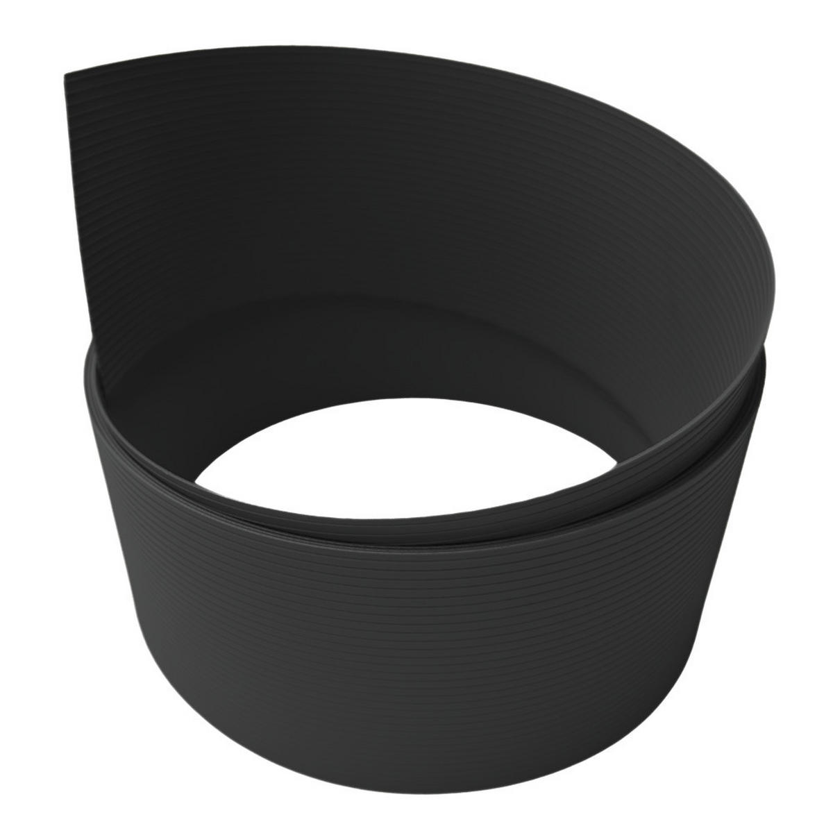 SICHTSCHUTZSTREIFEN Rille Halbe Rolle für Doppelstabmatten Anthrazit 50m - Anthrazit, Kunststoff (5000/9.5cm) - ZAUN|ZU