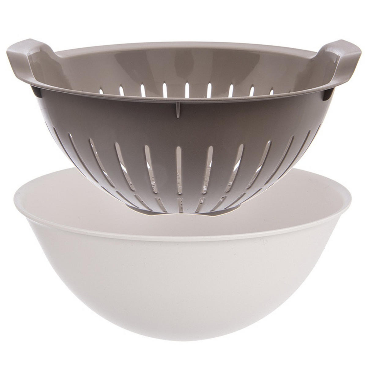 KÜCHENSIEB ELA Beige Weiß 3 l - Beige, Kunststoff (25cm) - Orion 