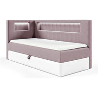 KINDERBETT GARETH 3 - Lila/Weiß, Holzwerkstoff (113/212cm) - Meblini