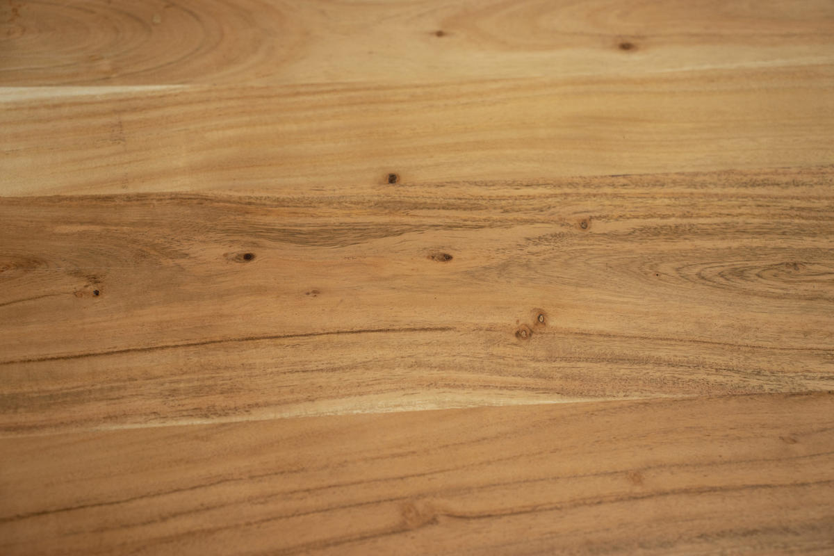 ESSTISCH MORITZ - Beige/Silberfarben, Holz/Metall (90/90/77cm) - SAM