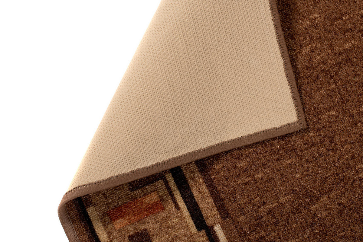 TEPPICHLÄUFER Anti-Rutsch Braun rutschfest Gummiunterlage 67/100 cm - Braun, Textil (67/100cm) - Tapiso