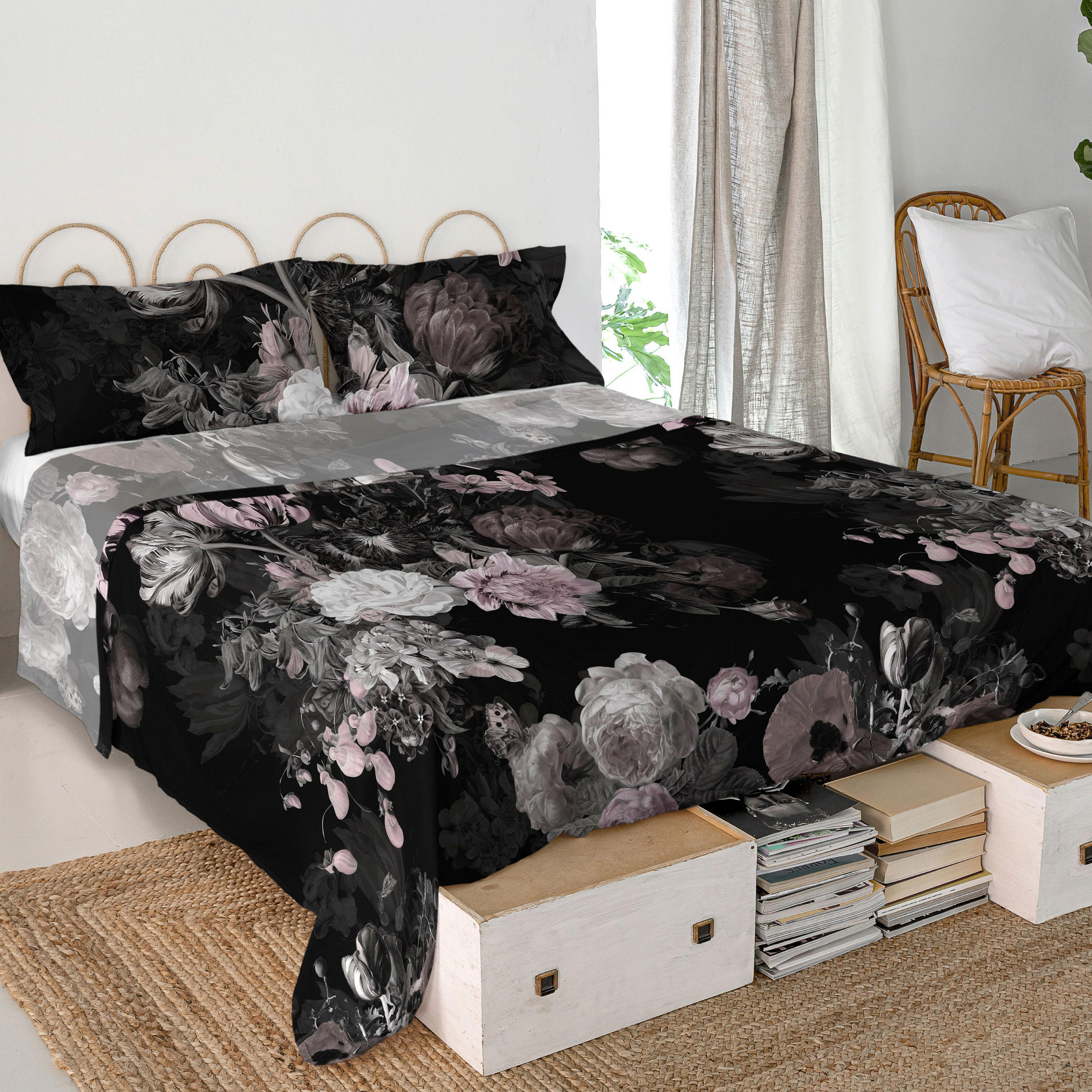 OBERBETTLAKEN onyx 160x270 cm mehrfarbig - Multicolor, Textil (160/270cm) - Happy Friday