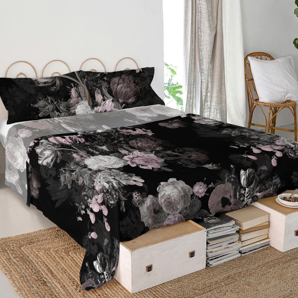 OBERBETTLAKEN onyx 160x270 cm mehrfarbig - Multicolor, Textil (160/270cm) - Happy Friday