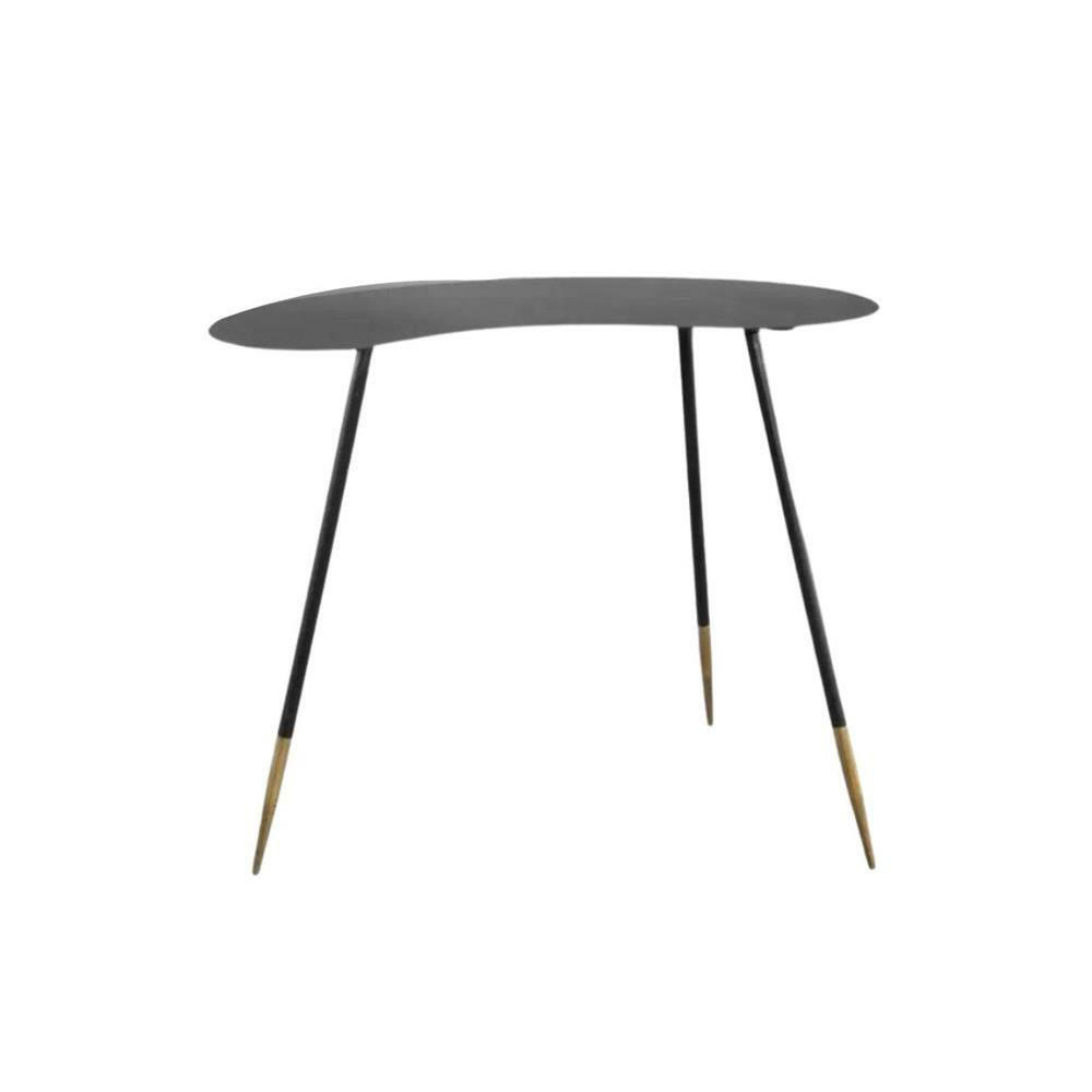 BEISTELLTISCH Lenzy 60x30x50 cm, Metall, Schwarz - Schwarz, Metall (60/30/50cm) - PTMD Collection