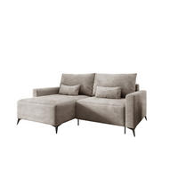 ECKSOFA Silves Mit Schlaffunktion - Beige, Holzwerkstoff/Textil (239/148cm) - Fun Möbel