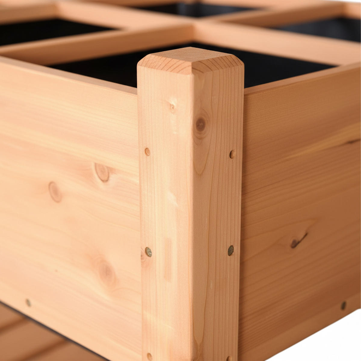 HOCHBEET - Orange, Holz/Textil (128/81/56cm) - Relaxdays