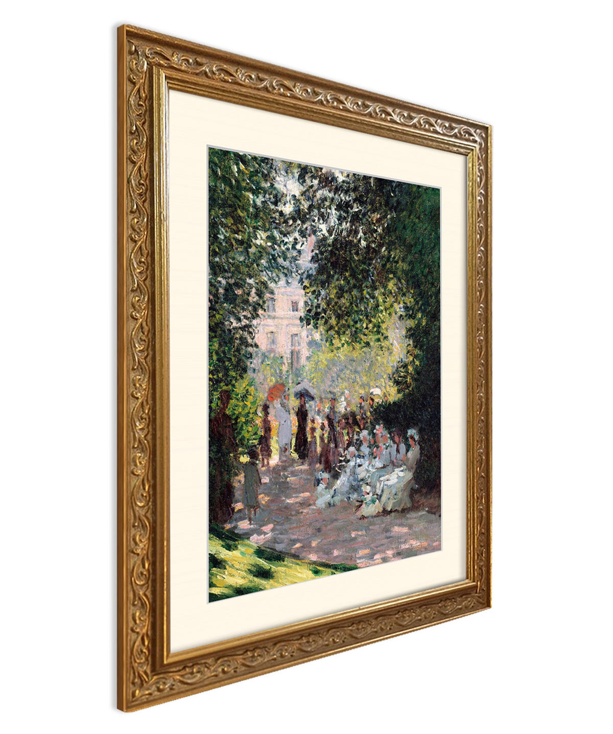 BILD gerahmt 53x63 cm Claude Monet "The Parc Monceau" - Beige, Holz (53/63cm) - artissimo