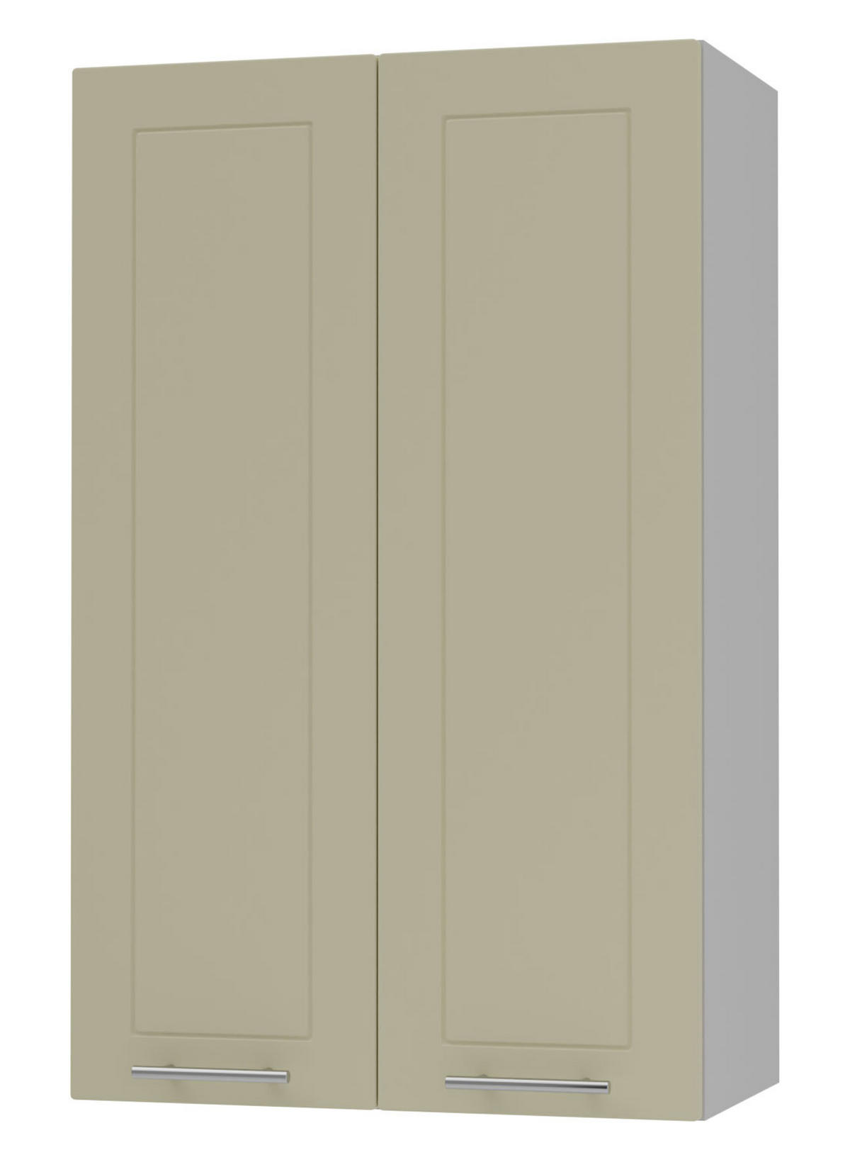 KÜCHENHÄNGESCHRANK Kvantum W4/60 Weiß Matt / Grau Matt 60 / 32,5 / 96cm - Creme/Grau, Holz/Holzwerkstoff (60/96/32.5cm) - Feldmann-Wohnen