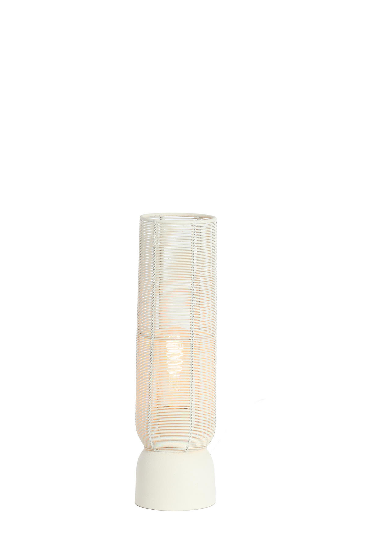TISCHLAMPE Lezuza Weiß Ø11/39,5 cm - Weiß, Metall (11/11/39.5cm) - Light & Living