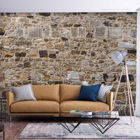 SELBSTKLEBENDE FOTOTAPETE 245/175 cm - Braun/Grau, Kunststoff/Textil (245/1cm) - KUNSTLOFT