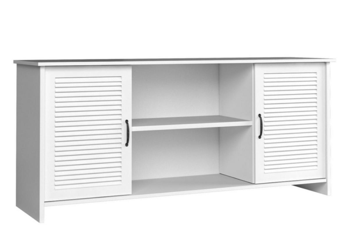 LOWBOARD MARIME mit Türen, weiß - Weiß, Holz (169/82/44cm) - KONSIMO®