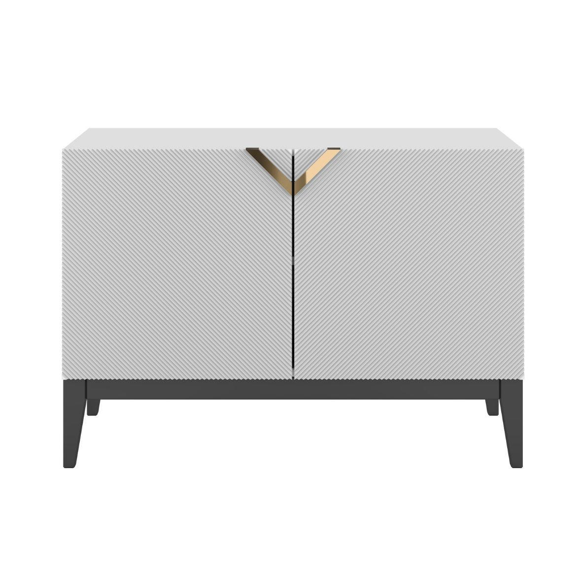 Visby Sideboard Weiß 100.5x70x42 cm