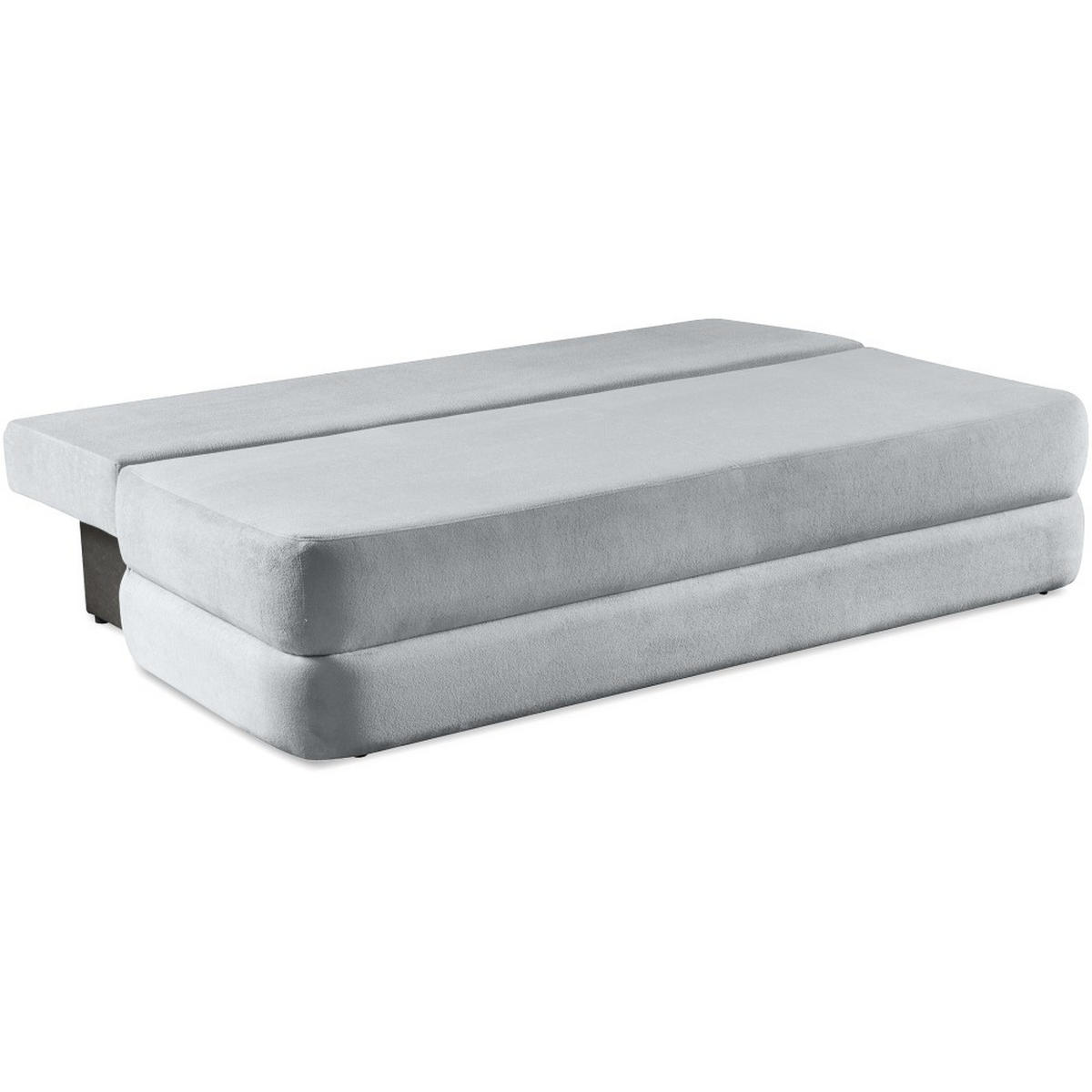 SCHLAFSOFA 3-Sitzer Orin mit Schlaffunktion, Grau - Schwarz/Grau, Textil (211/93/103cm) - Beautysofa