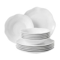 TAFELSERVICE Pura weiß 12er Set - Weiß, Keramik (1/1/1cm) - Villeroy & Boch