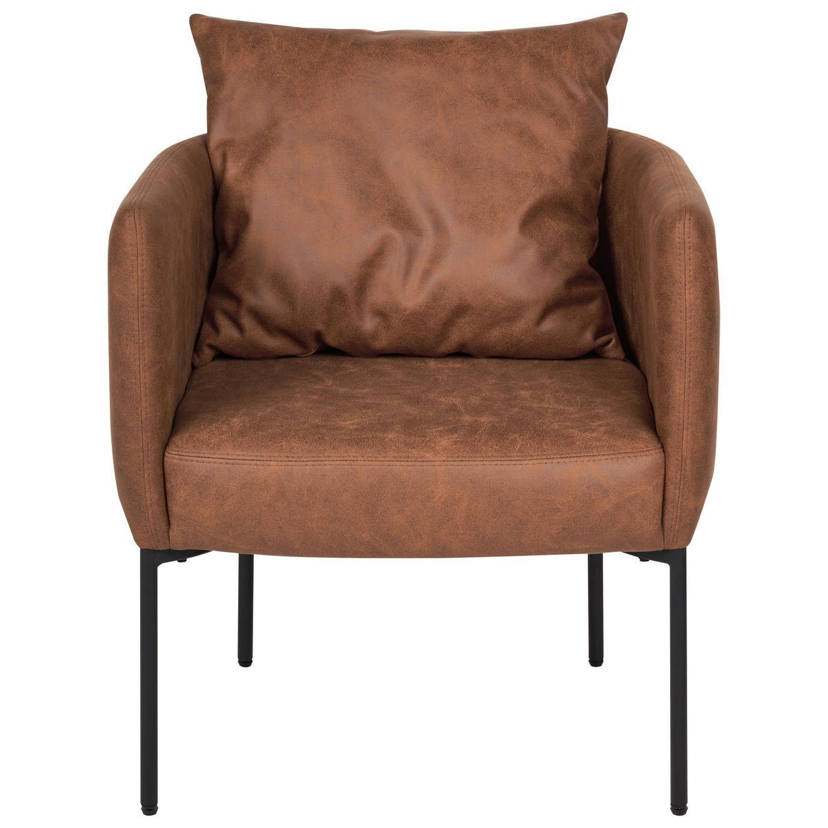 SESSEL Kunstleder Braun Malmos - Braun, Kunststoff (62/68/62cm) - Beliani