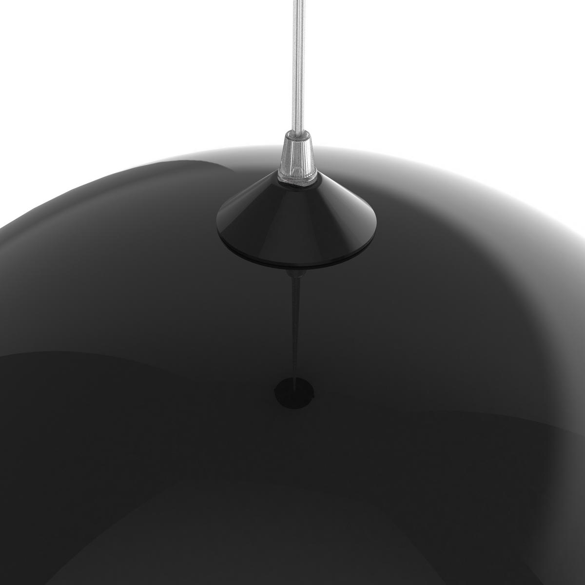 HÄNGELEUCHTE - Schwarz Hochglanz, Metall (40/40/10cm) - Lumicom