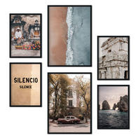 POSTER Set Mit 6 Vintage Mexico A3 & A4 Rahmenlos - Klar, Papier (29/3cm) - Nacnic