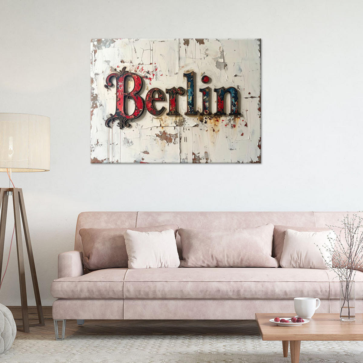 LEINWANDBILD Inschriften und Zitate 120x80cm - Beige, Textil (120/80cm) - Feeby