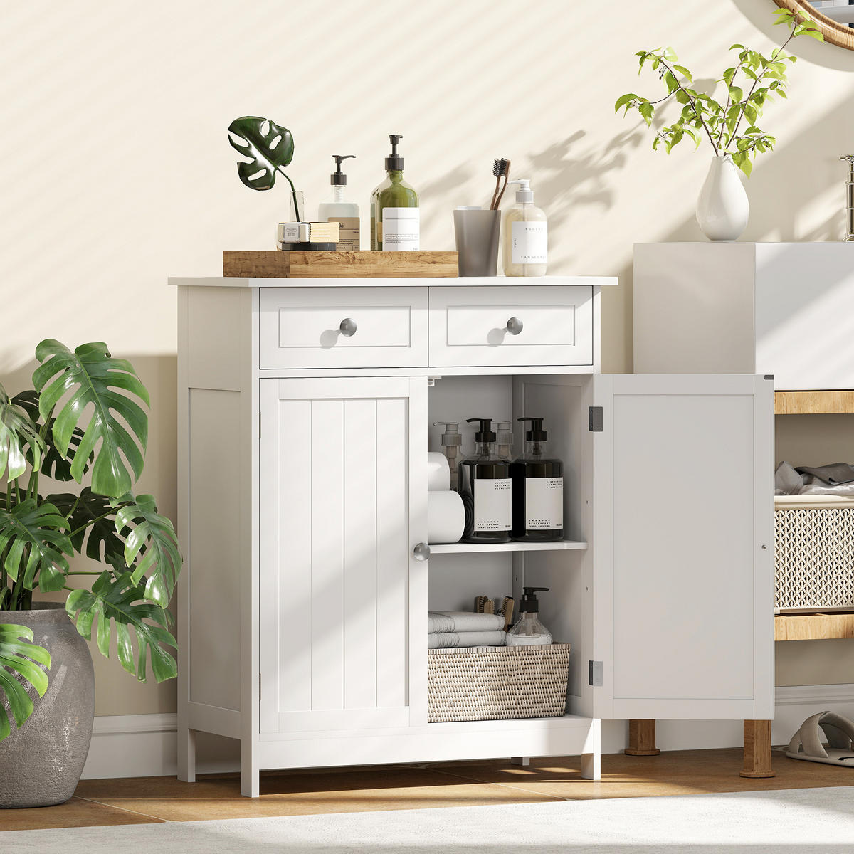 MIDISCHRANK DE-17353 Weiß - Weiß, Holzwerkstoff (30/75/60cm) - ComfortXL
